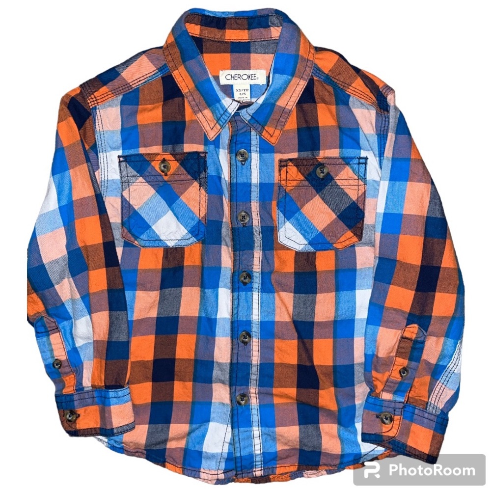 Cherokee Plaid Button Down